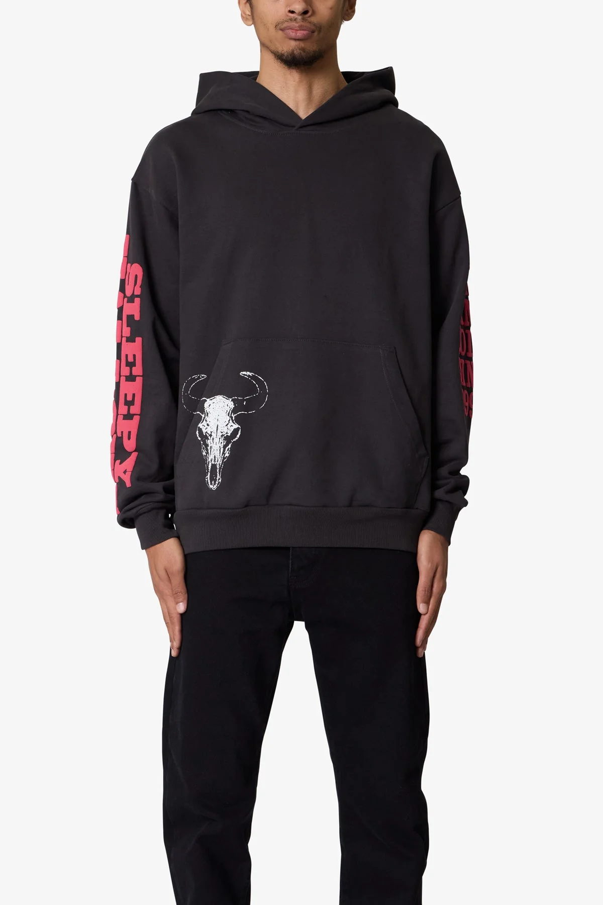 Bullskull Hoodie - Washed Black