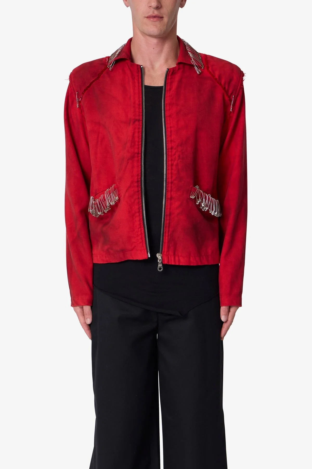 Safety Pin Jacket - Red