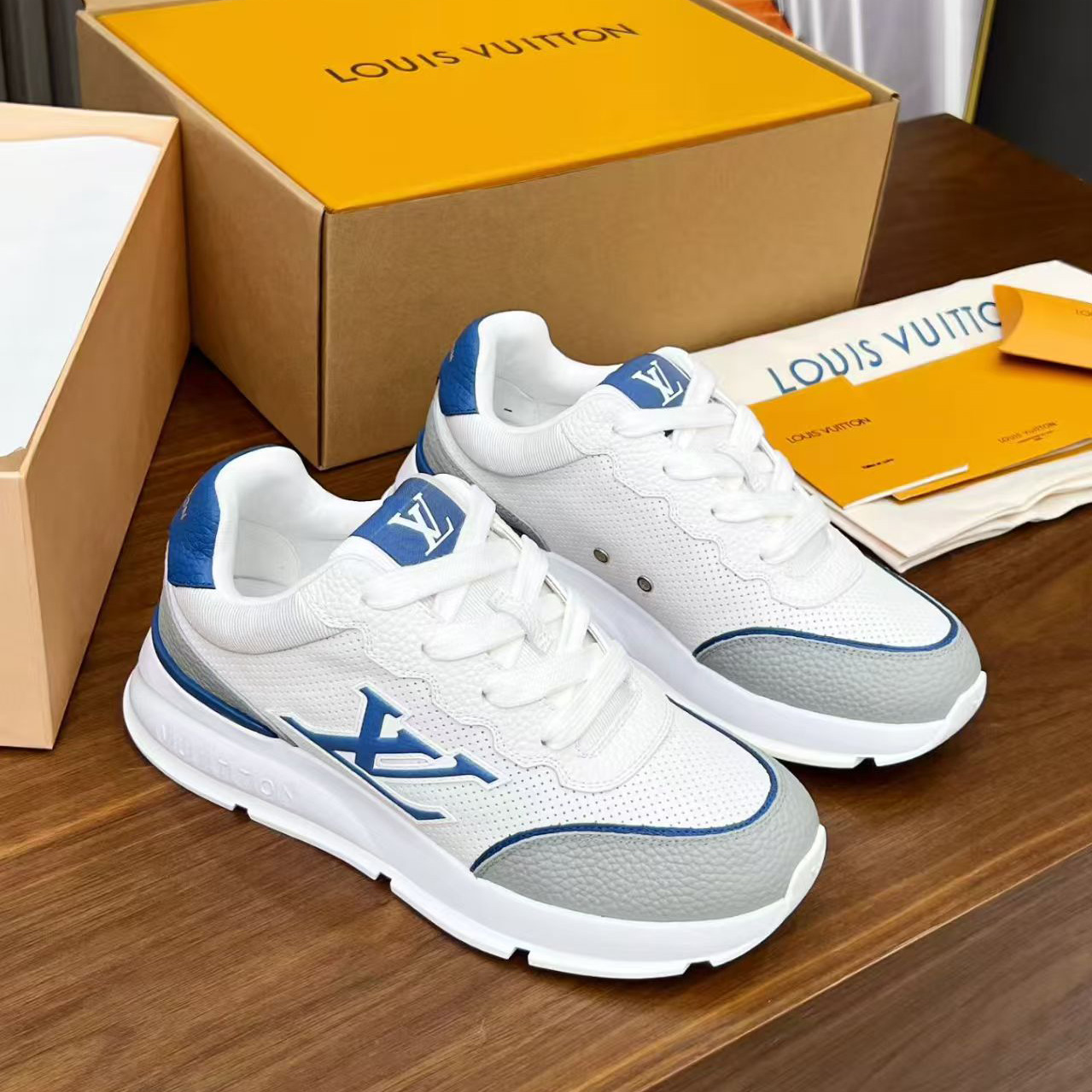 Classic Sneaker 1AHSTD White Black  Men's 2025 New Calf Leather Lightweight Luxury Sneakers