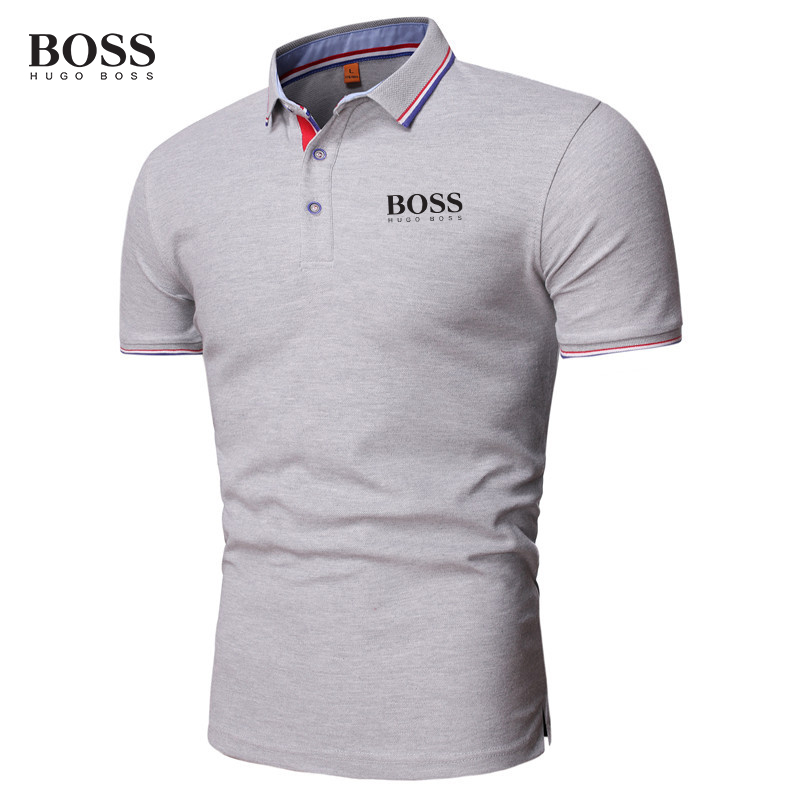 Button Stand Collar Short Sleeve Polo