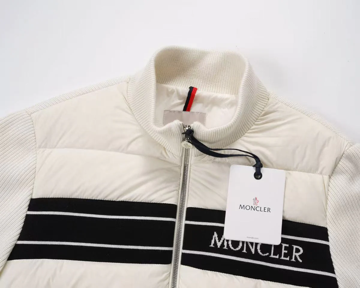 MONCLER Padded Knit-Down Zip Jacket