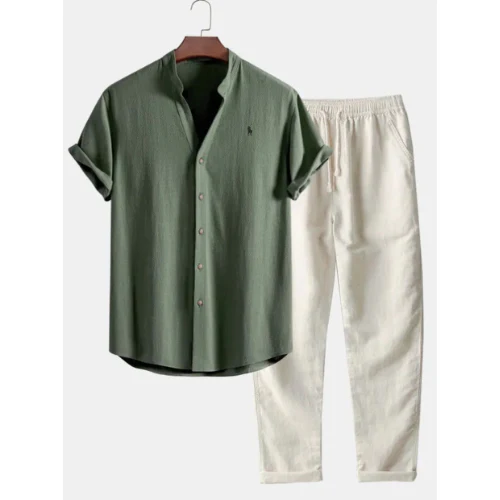 Ralph Lauren™ Men's Casual Shirt & Jogger Set