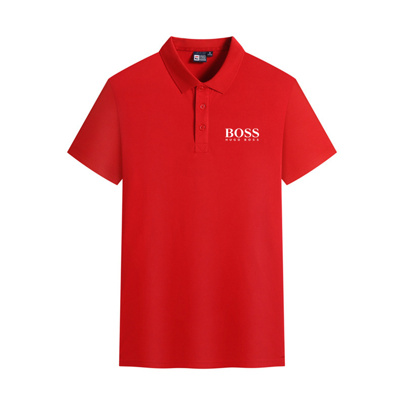 Summer casual healthy breathable short-sleeved polo shirt