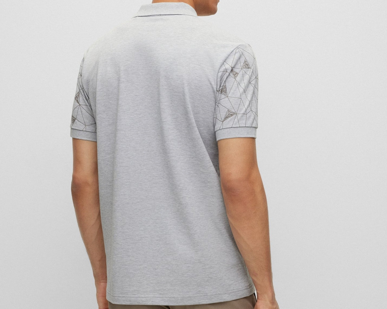 50476920 Paule 3 Slim Fit Polo Shirt Grey