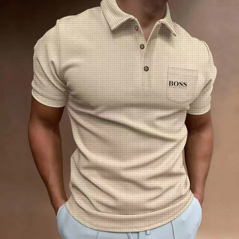 Men's Hot Sale Cotton Casual Short Sleeve Polo Shirt