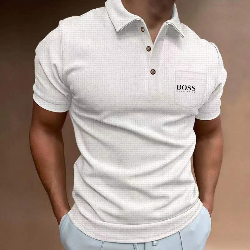 Men's Hot Sale Cotton Casual Short Sleeve Polo Shirt
