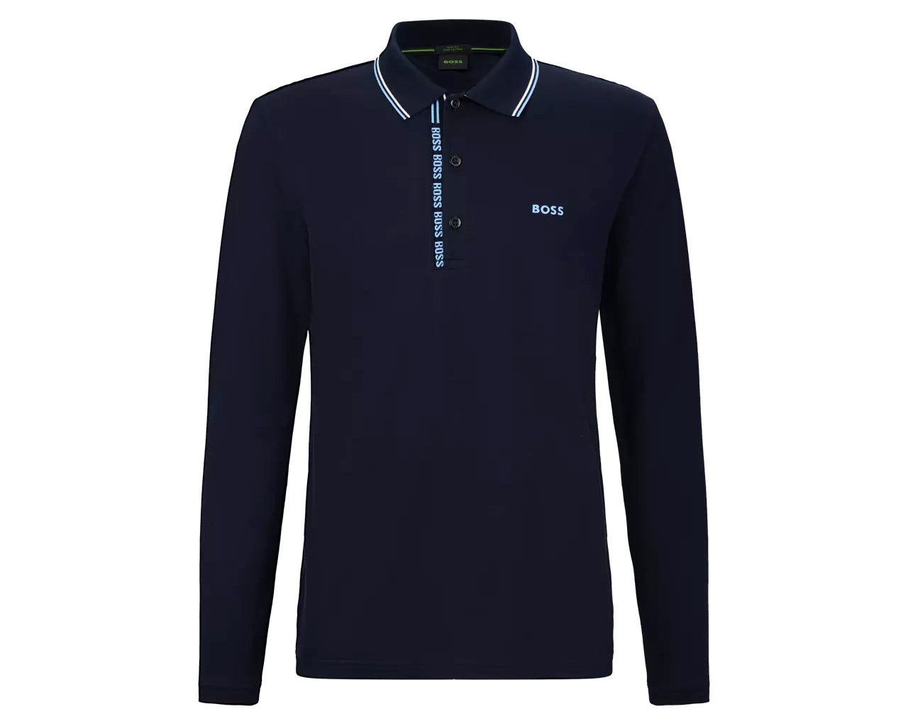 Pleesy 4 50475649 Long Sleeved Polo Shirt Blue