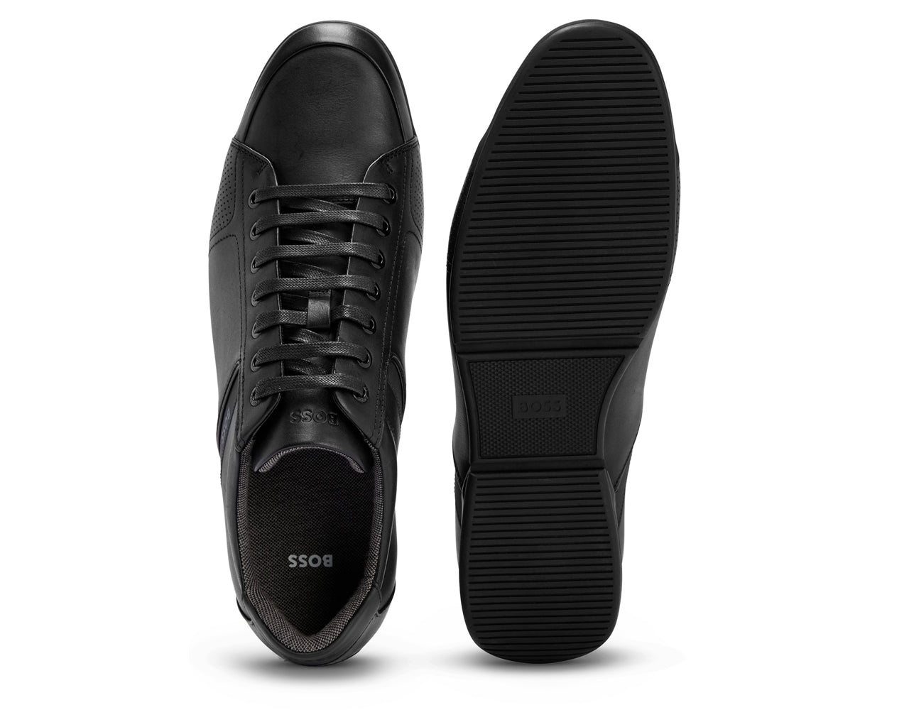 50471262 Saturn Lowp lux4 Leather Trainers Black