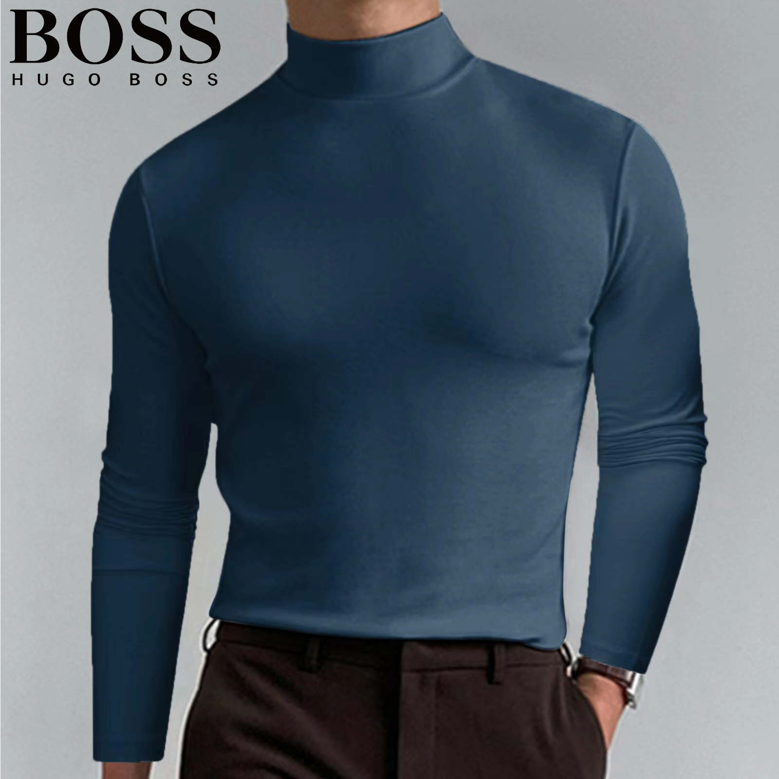 Men's Casual Round Neck Thermal Top