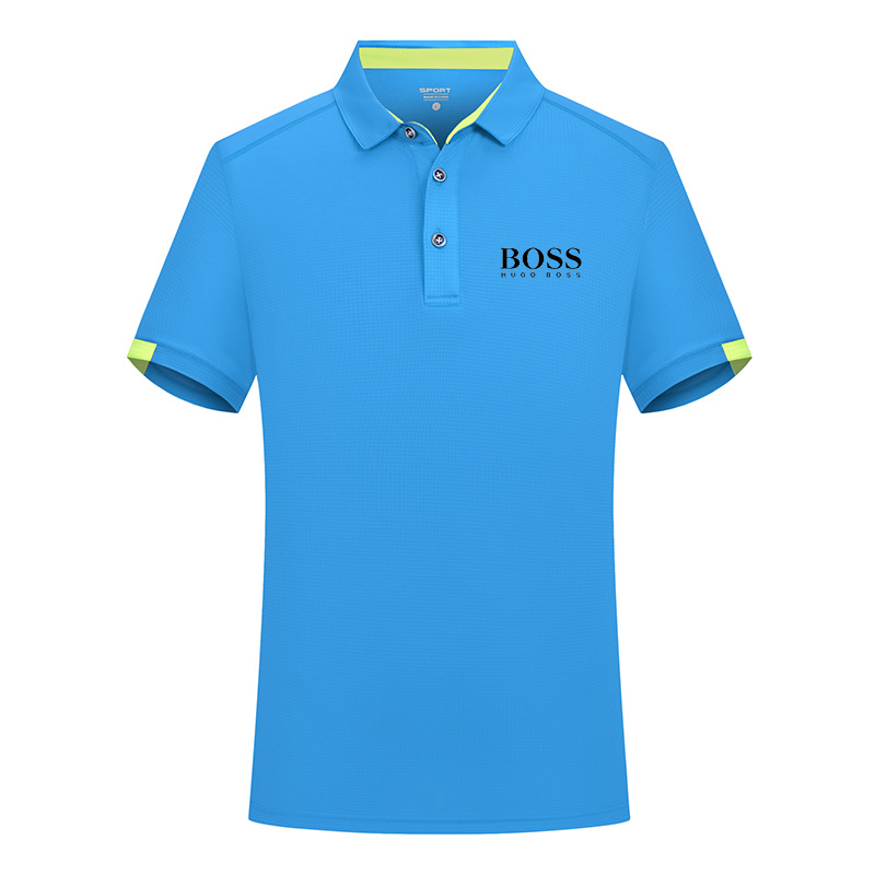 Men's summer sports short-sleeved quick-drying cool breathable polo shirt
