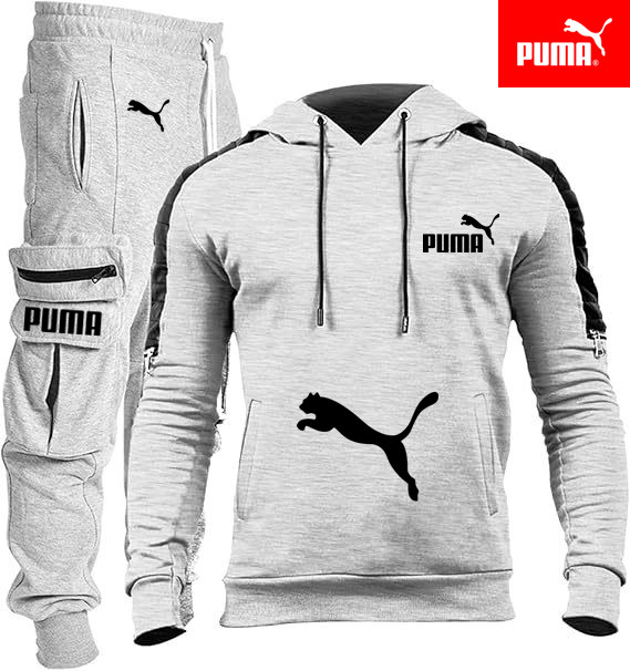 PUMA - Nowe bluzy z kapturem i spodnie slim fit dla mężczyzn