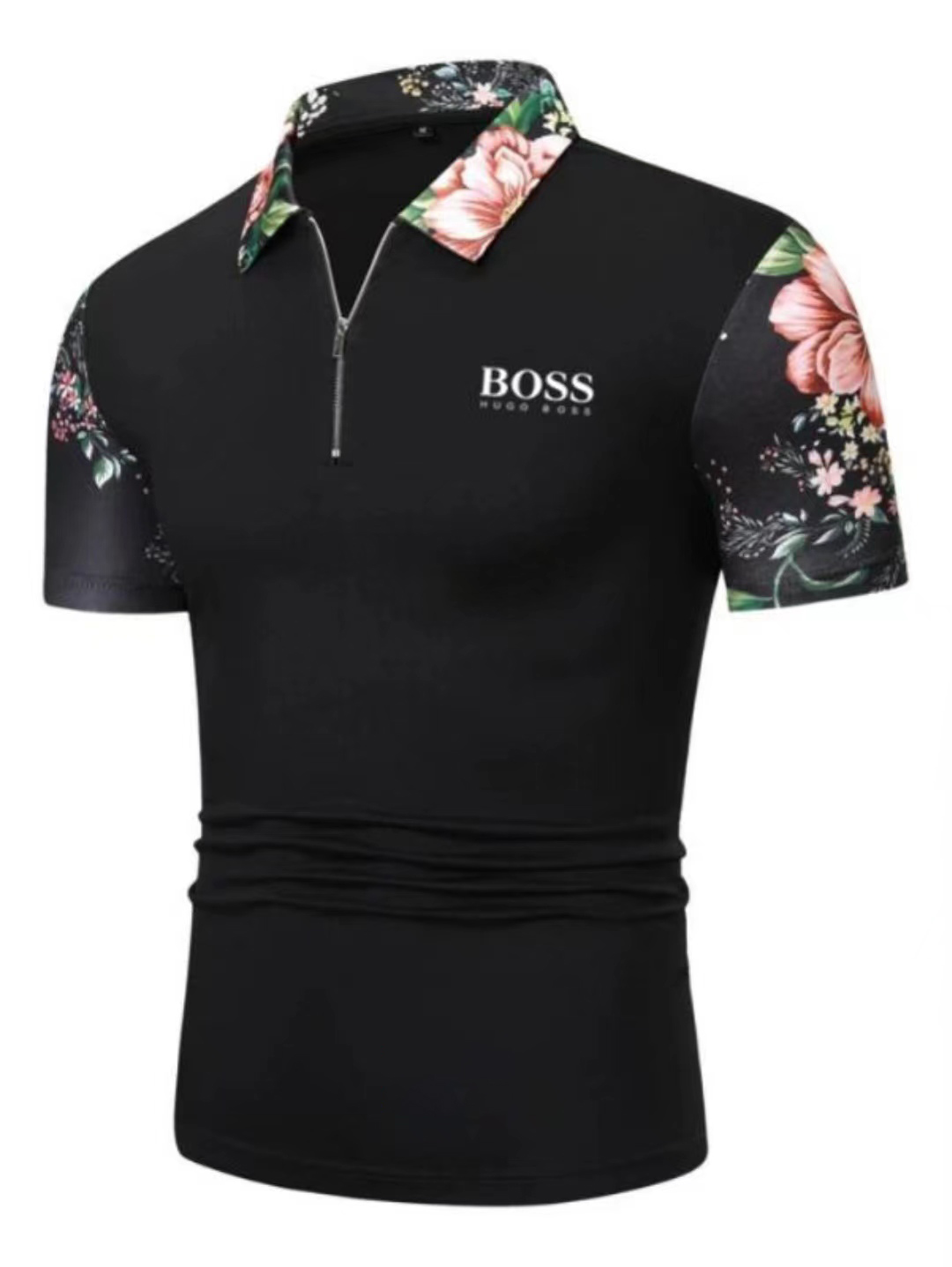 Men's casual short-sleeved polo shirt