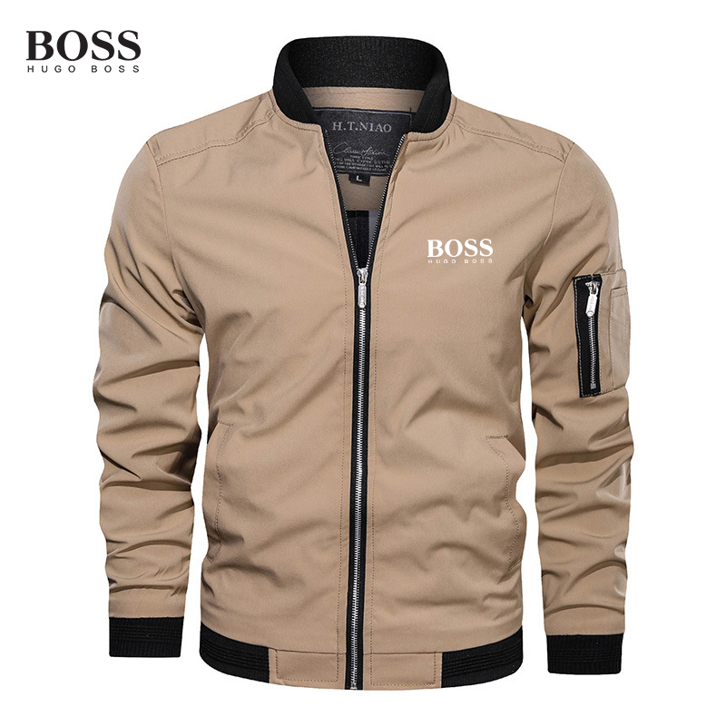 Men's Baseball Collar Casual Jacket