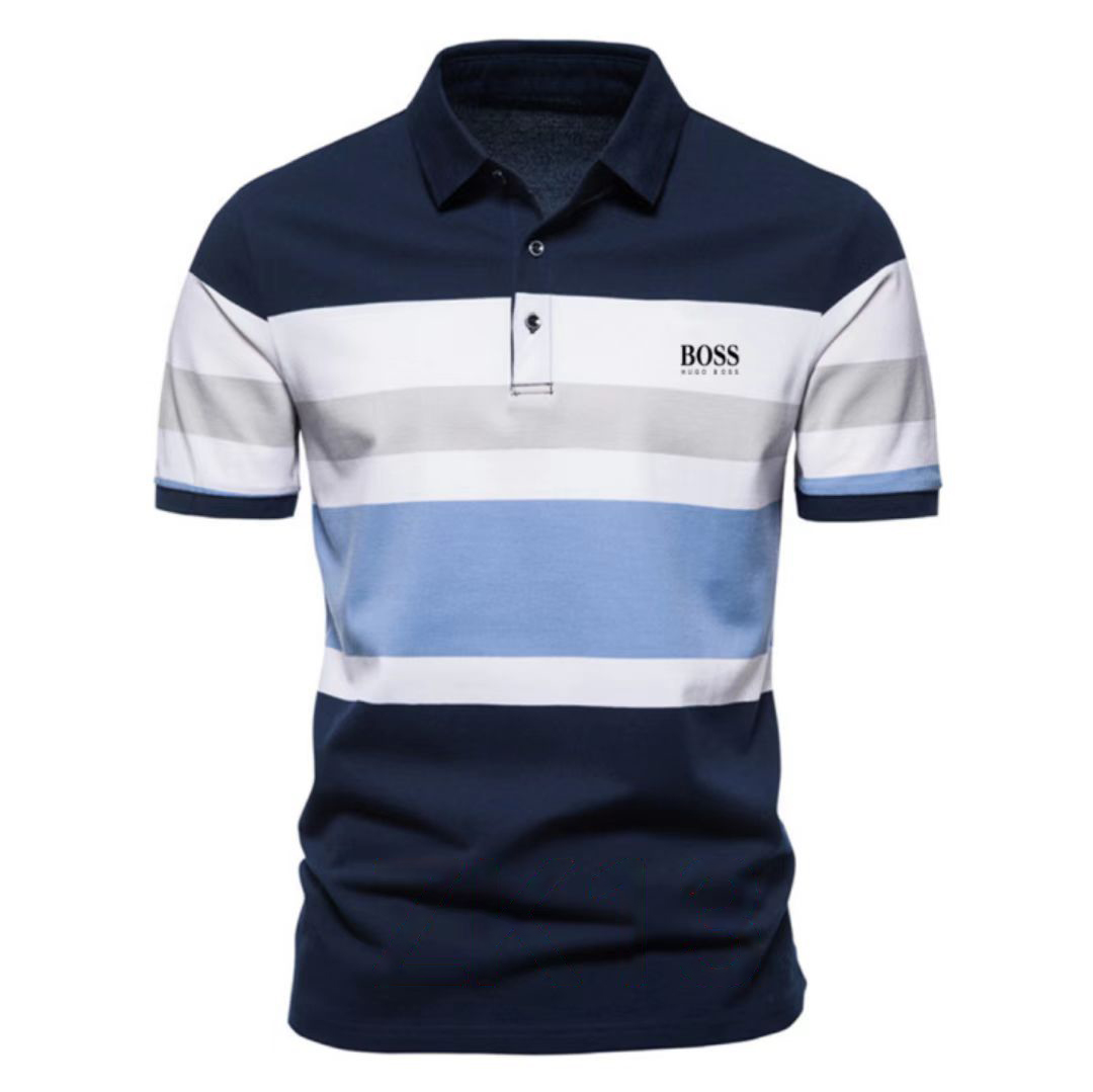 Men's casual short-sleeved polo shirt