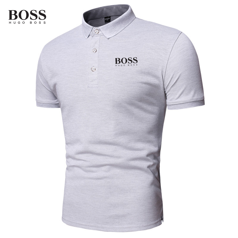 Button Stand Collar Short Sleeve Polo