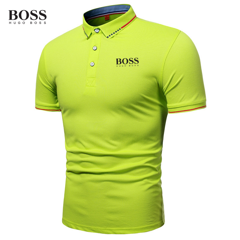 Button Stand Collar Short Sleeve Polo