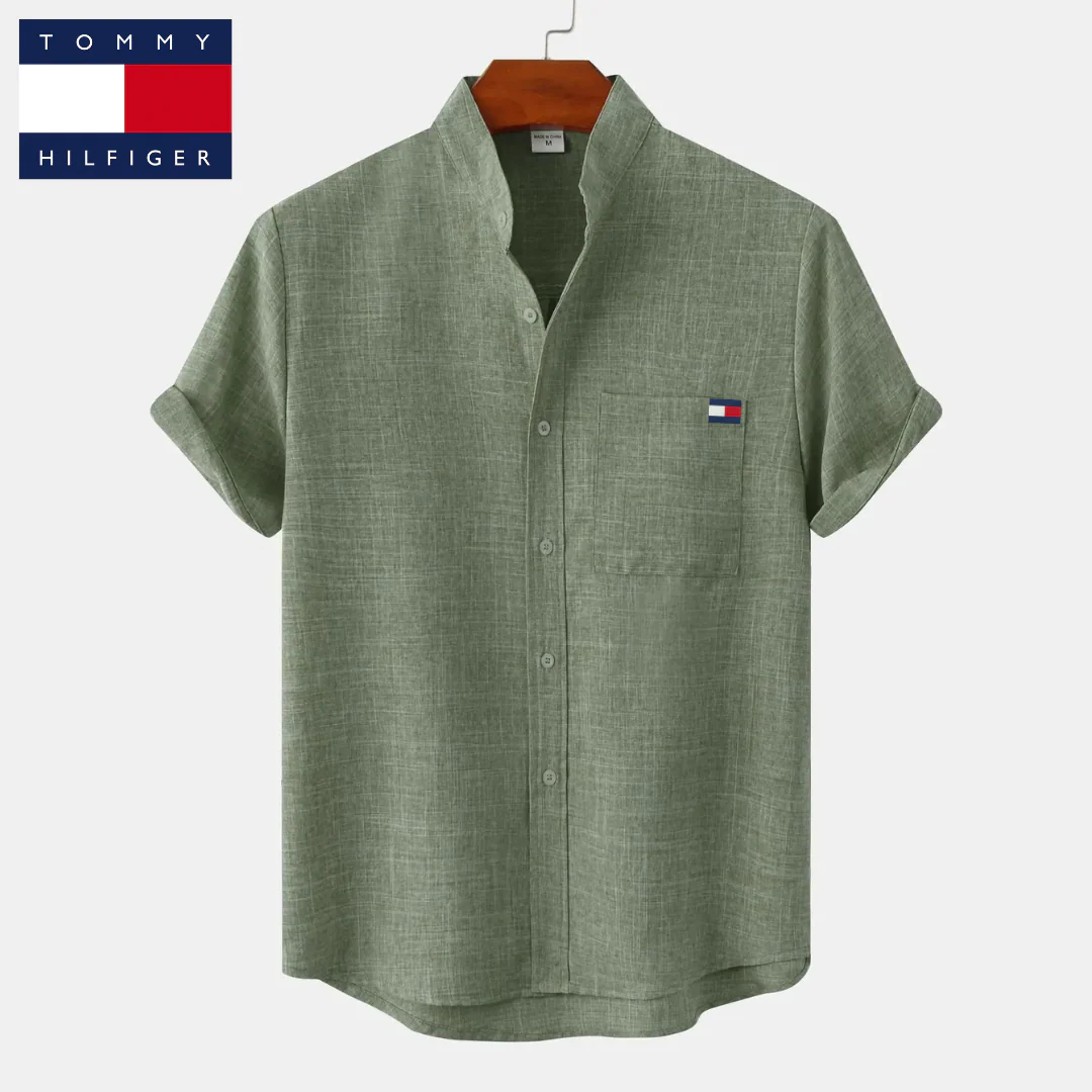 Camisa de lino de lujo para el tiempo libre
