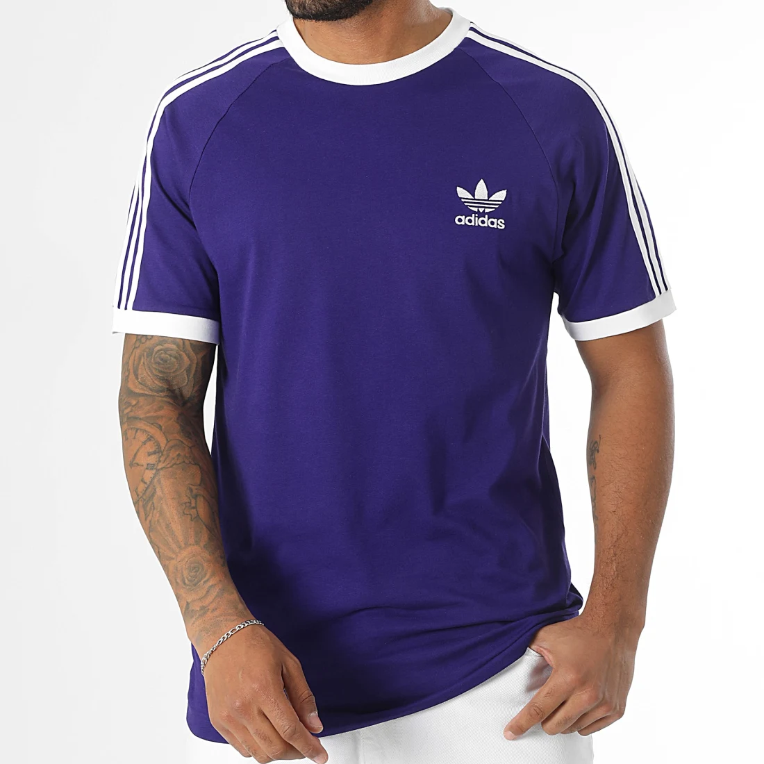 Adidas Originals Tee Shirt A Bandes 3 Stripes