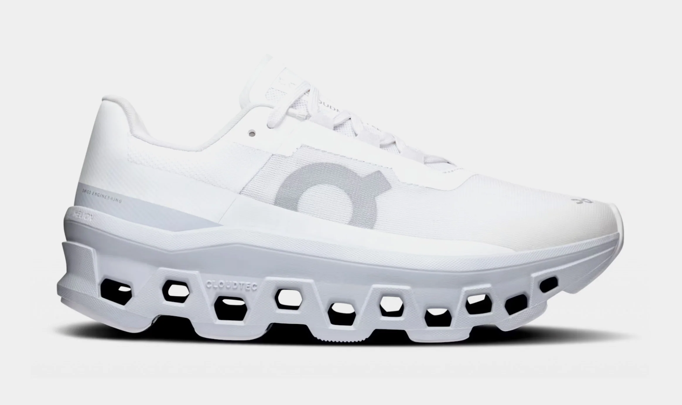 Cloudmonster Womens Running Shoes (White/Blue)