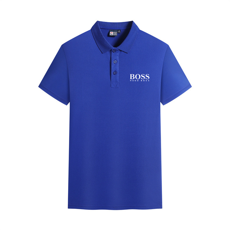 Summer casual healthy breathable short-sleeved polo shirt