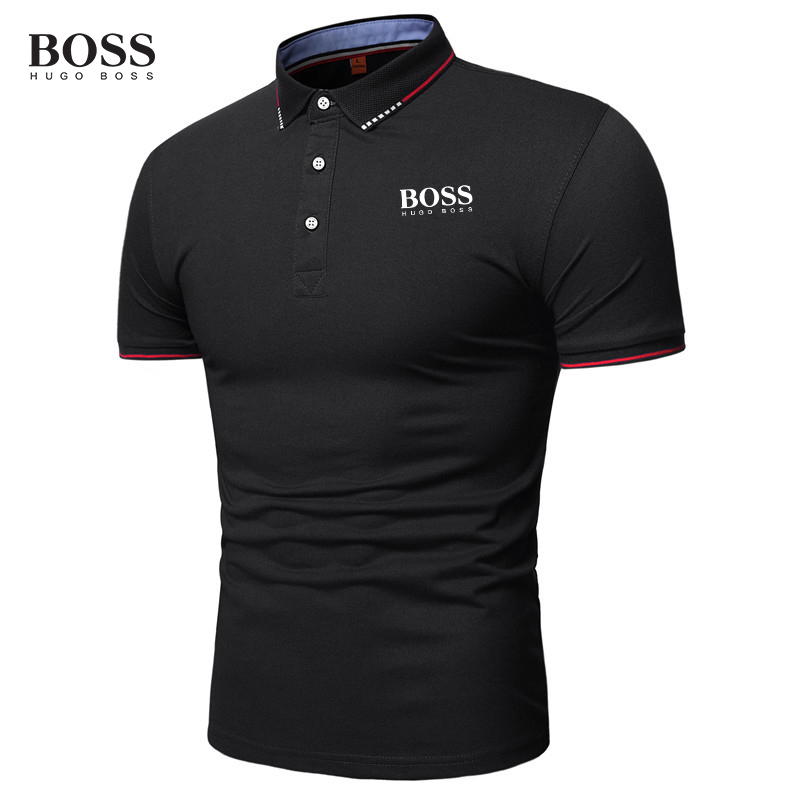 Button Stand Collar Short Sleeve Polo