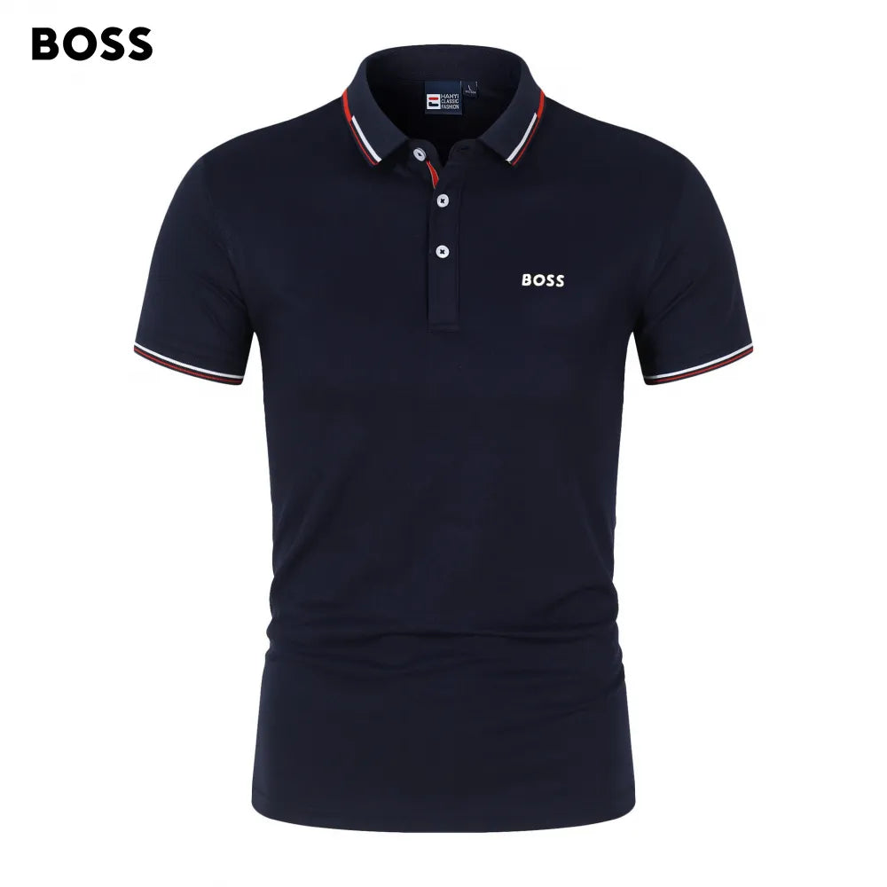 Men's plus size polo shirt