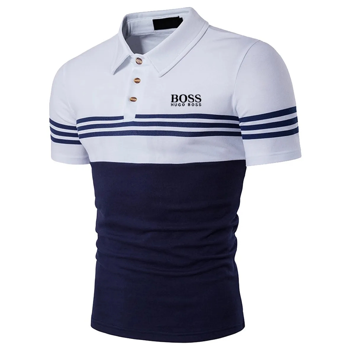 Men's casual short-sleeved polo shirt
