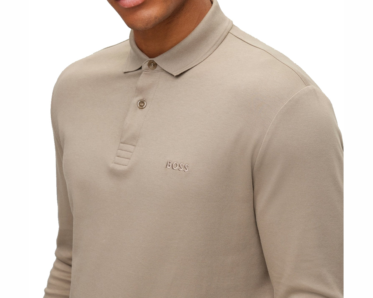 Pirol 50476433 Long Sleeved Polo Shirt Beige