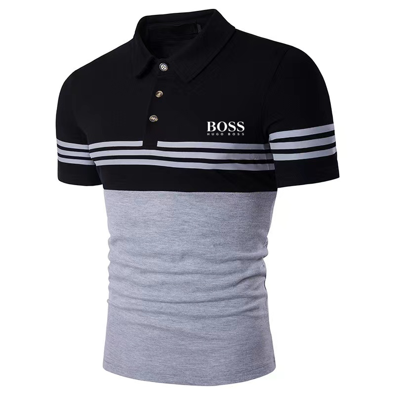 Men's casual short-sleeved polo shirt