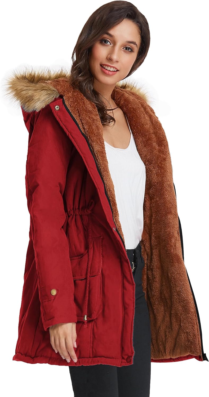 Winter Wool Women's Parka Jacket