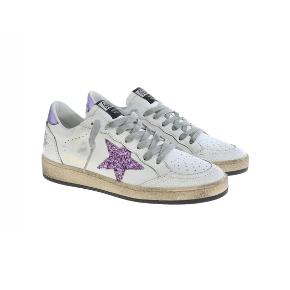 Golden Goose Ballstar Purple White