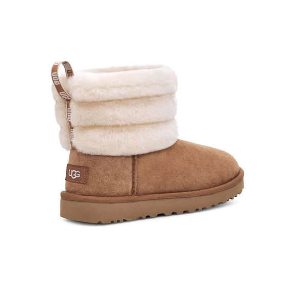 UGG Classic Mini Fluff Quilted Boot Chestnut Brown