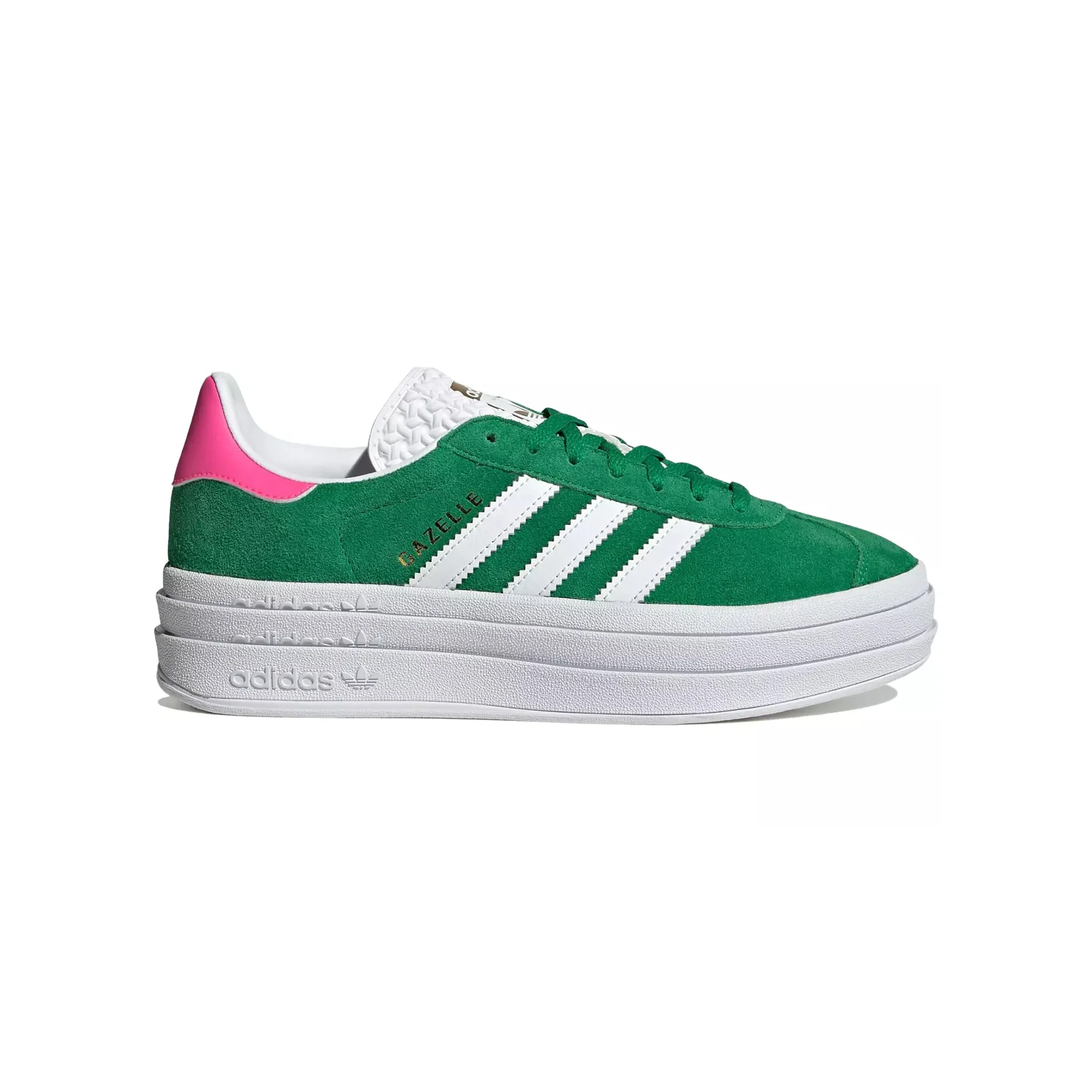 Adidas Originals Gazelle Bold Green Lucid Pink