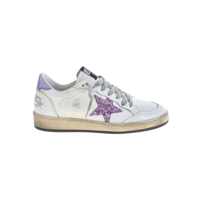 Golden Goose Ballstar Purple White