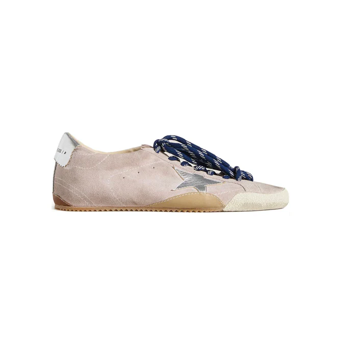 Golden Goose True Star Patch Low Pastel Pink Suede
