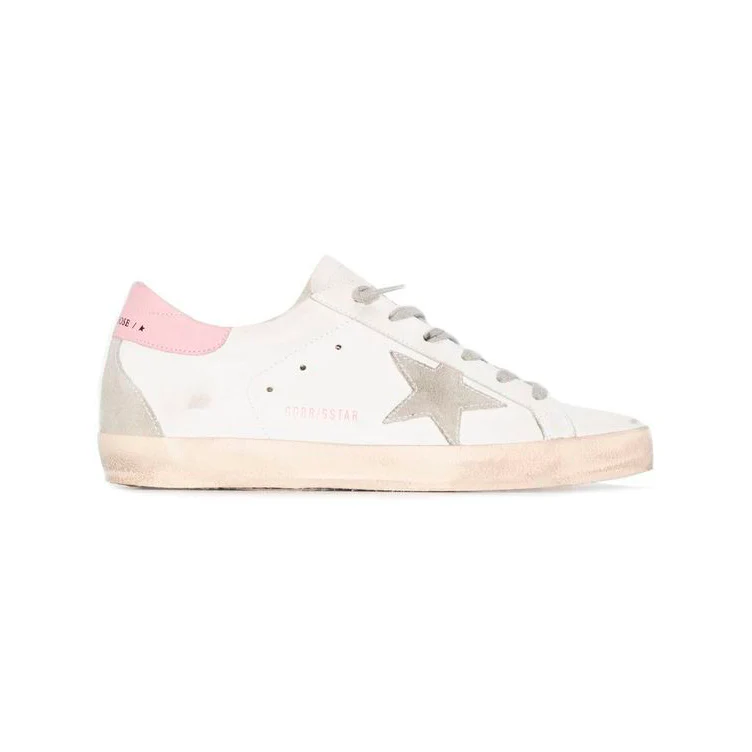 Golden Goose Super Star Sneakers Pink Sky Grey Star