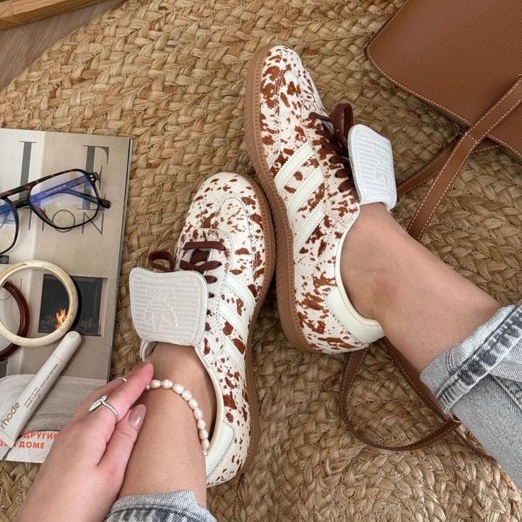 Adidas Samba LT Cow Print Pack Brown White