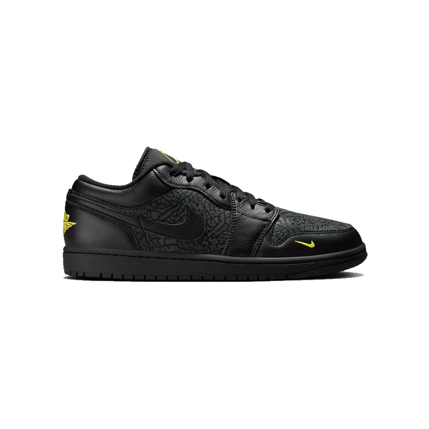 Air Jordan 1 Low Black Elephant Print