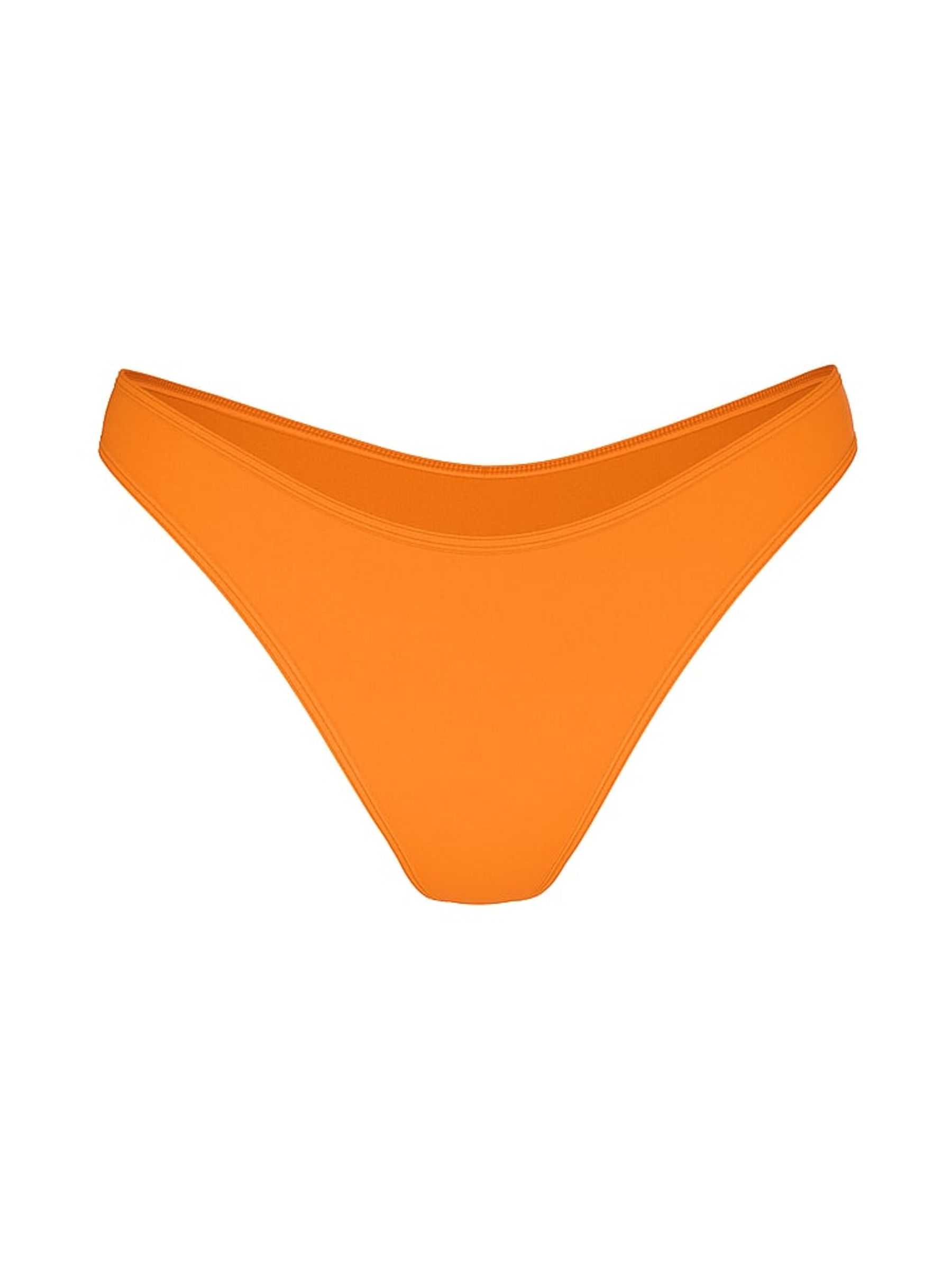 Intense Orange Thong Bikini Bottoms