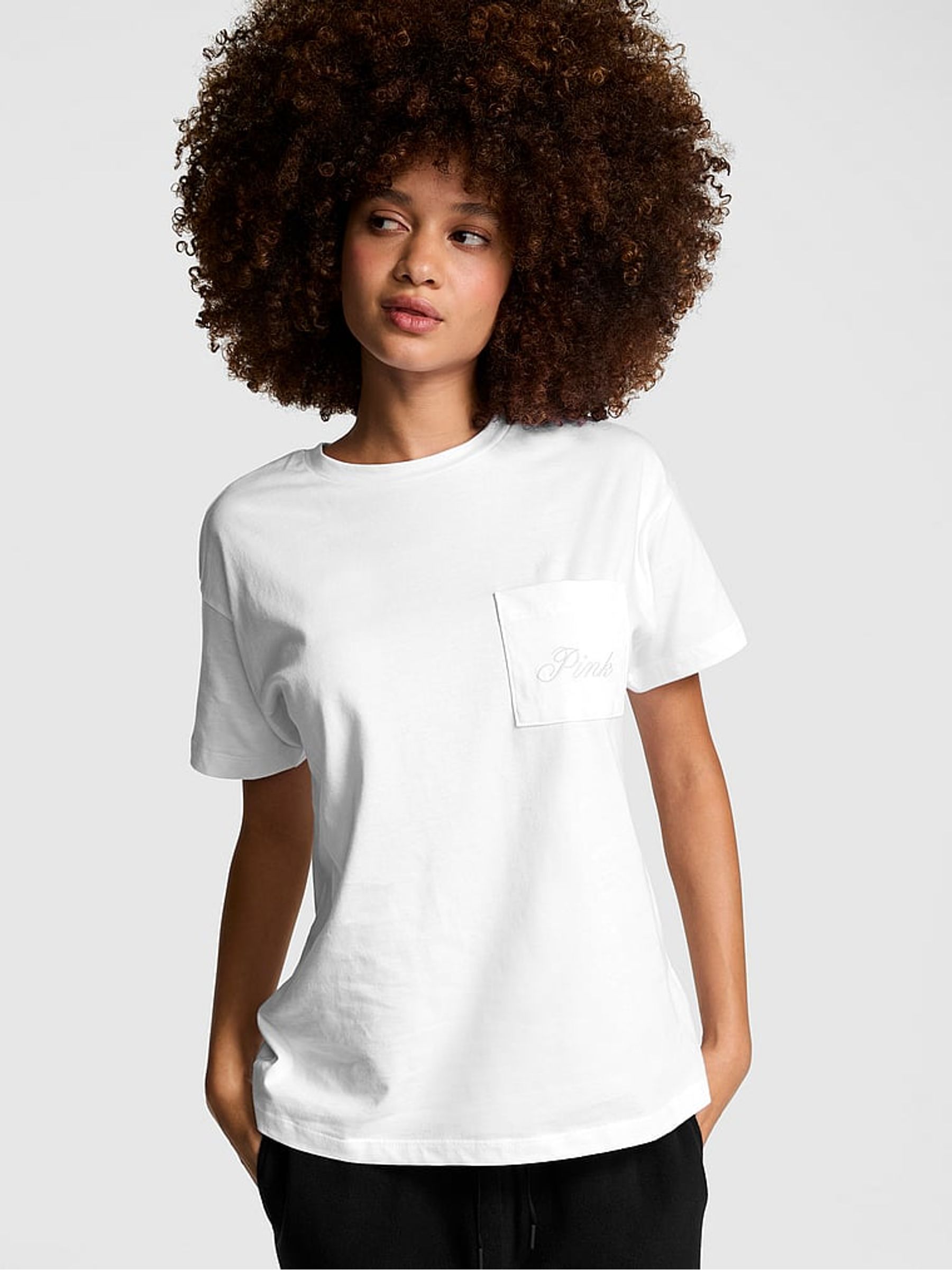Optic White Cotton Pyjama T-Shirt