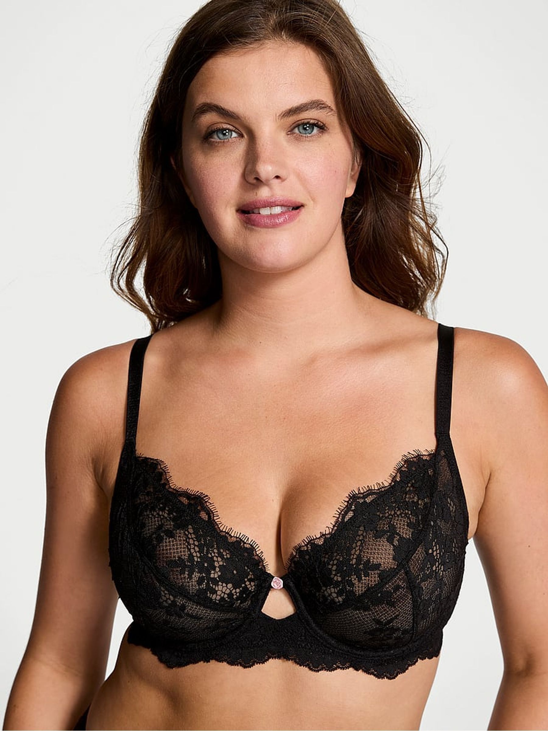 Blue Cameo Full Cup Support Lace Bra