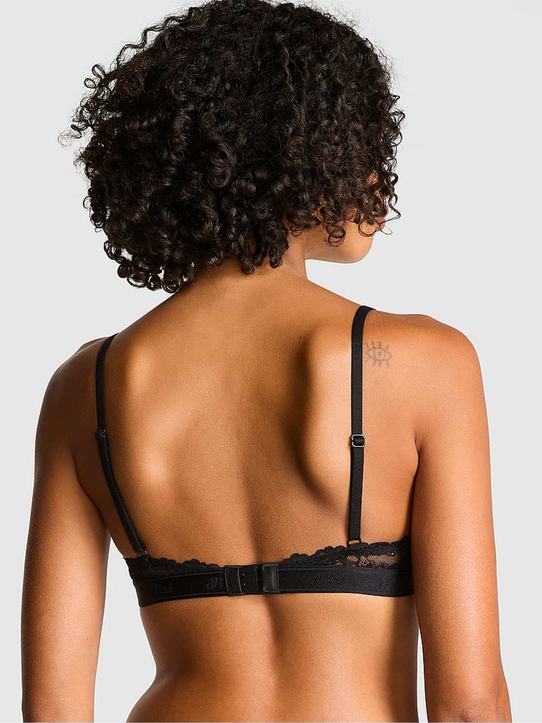 Black Push Up Balcony Bra