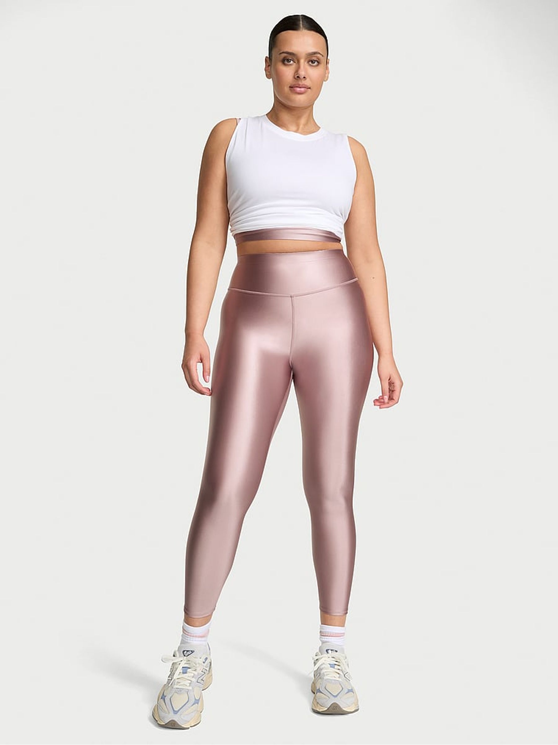 French Mauve Pink GlossyTech™ Leggings