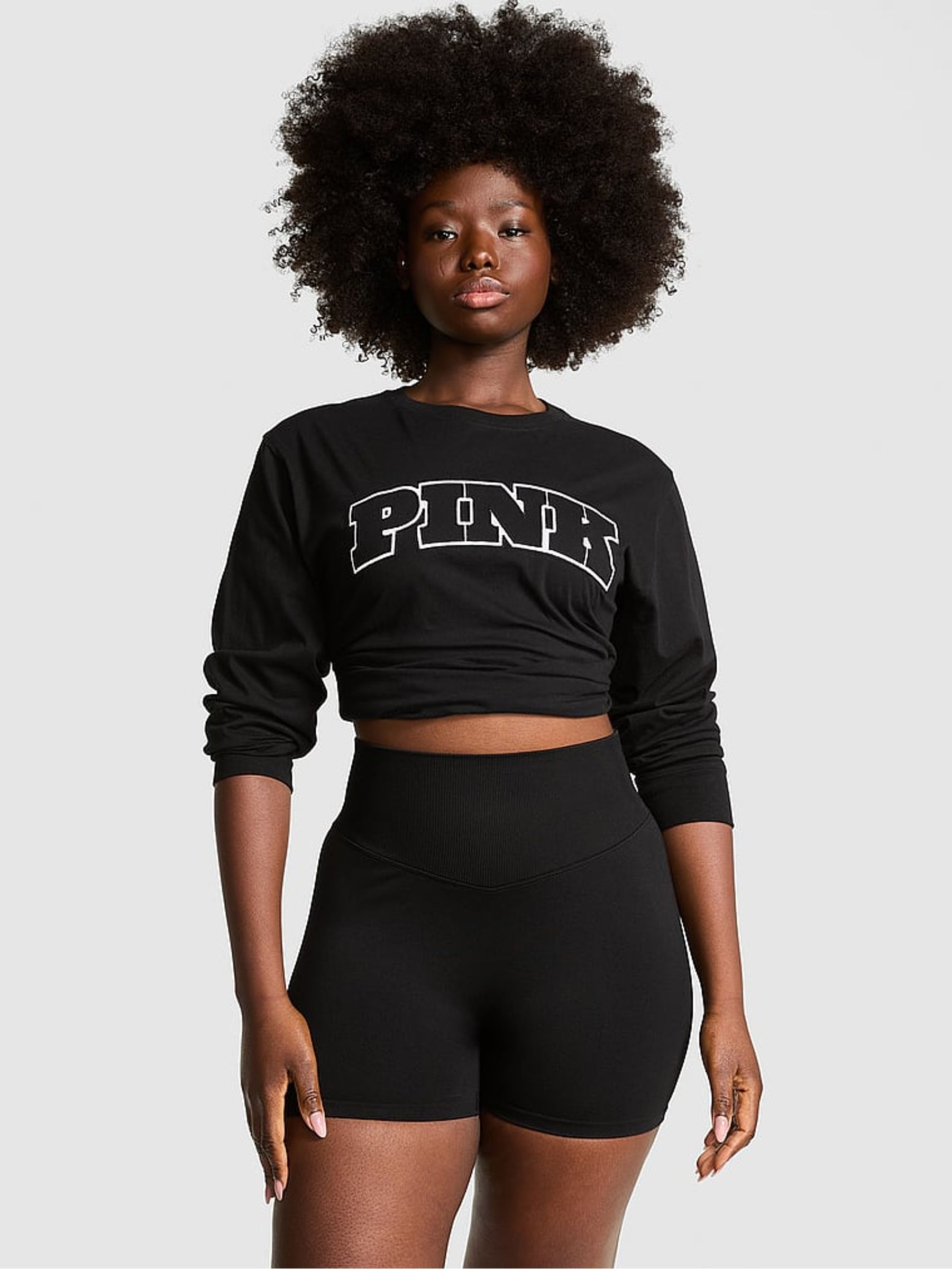 Black Seamless Shorts