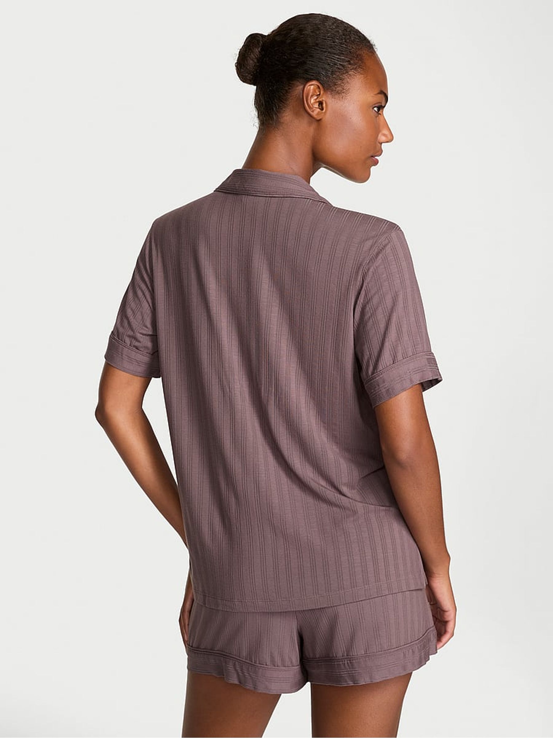 Cocoa Blush Brown Modal Short Pyjama Set