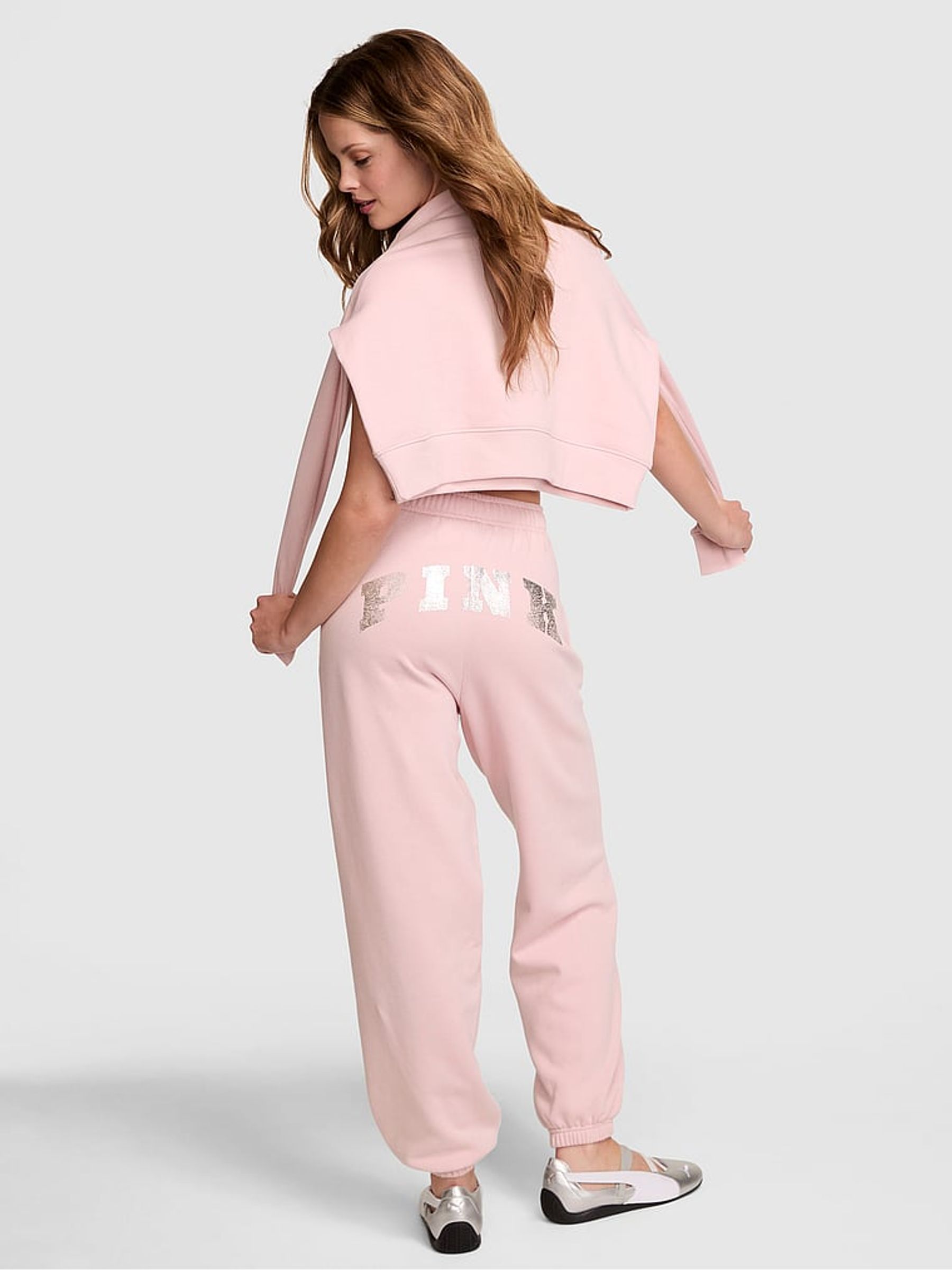 Dollhouse Pink Fleece Joggers