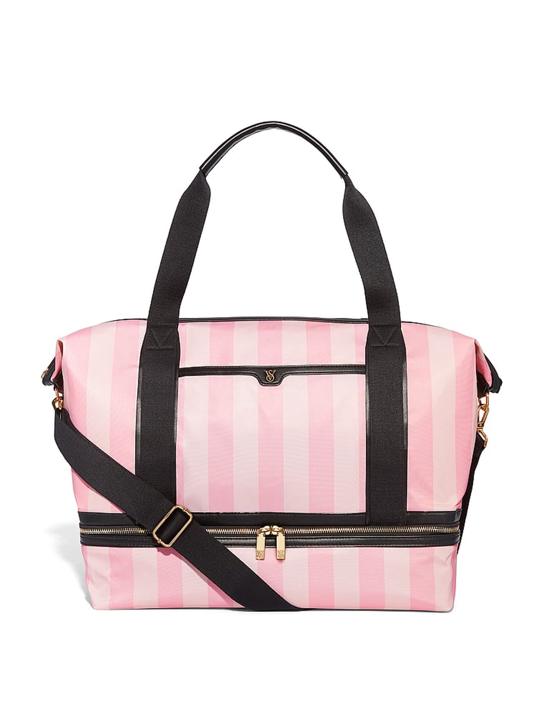 Iconic Stripe Pink Travel Weekender Bag