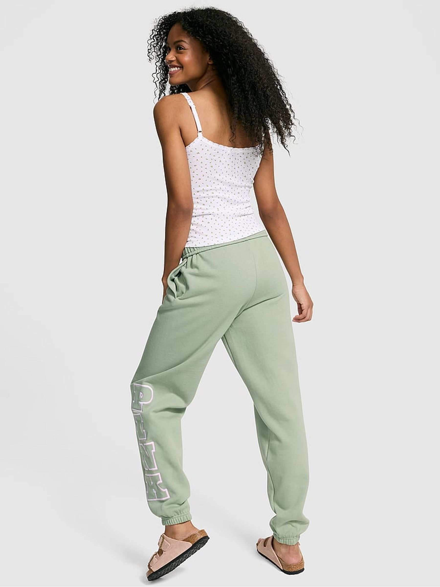 Green Garden Cuffed Joggers