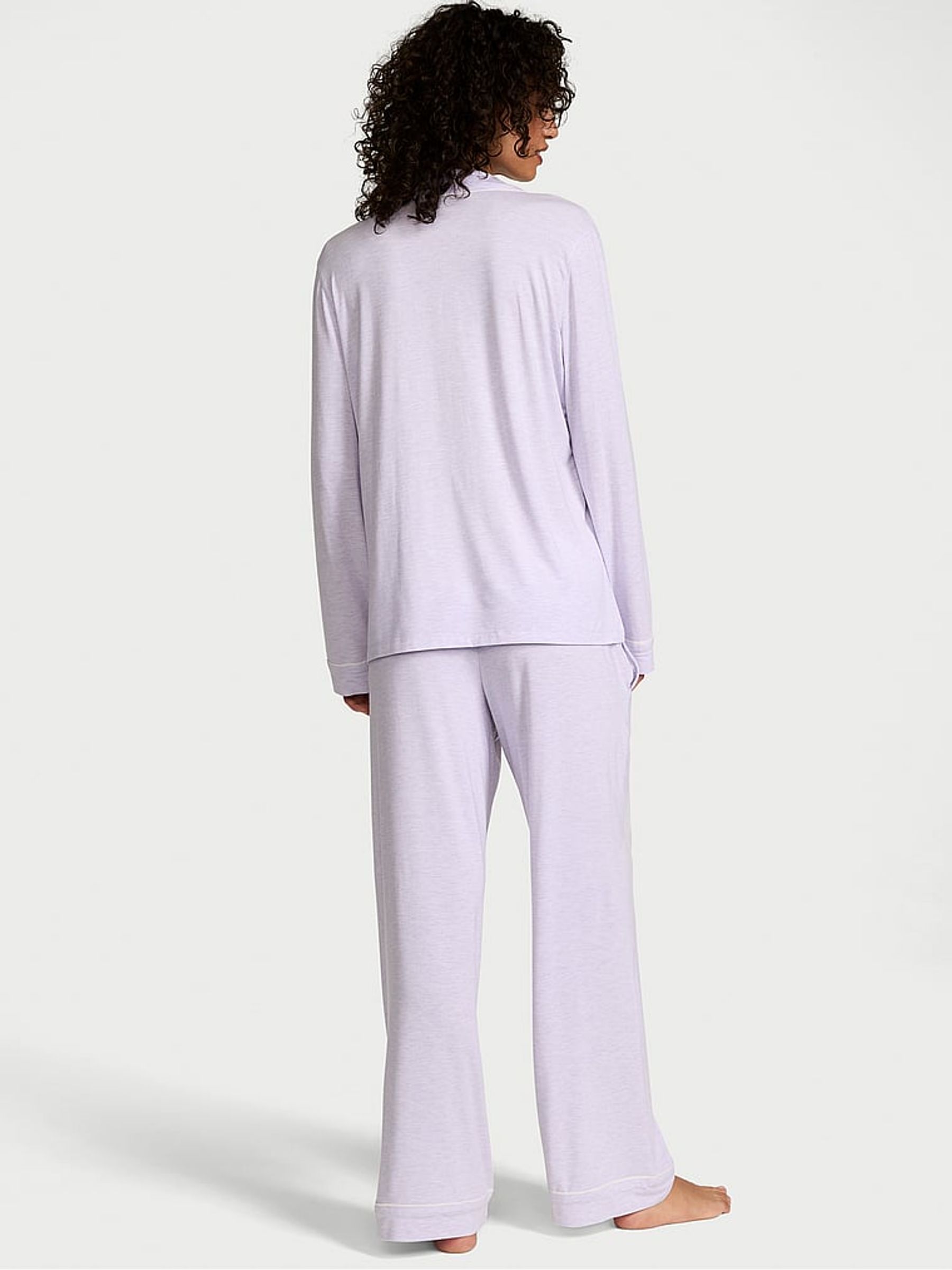 Lavender Purple Modal Long Pyjama Set
