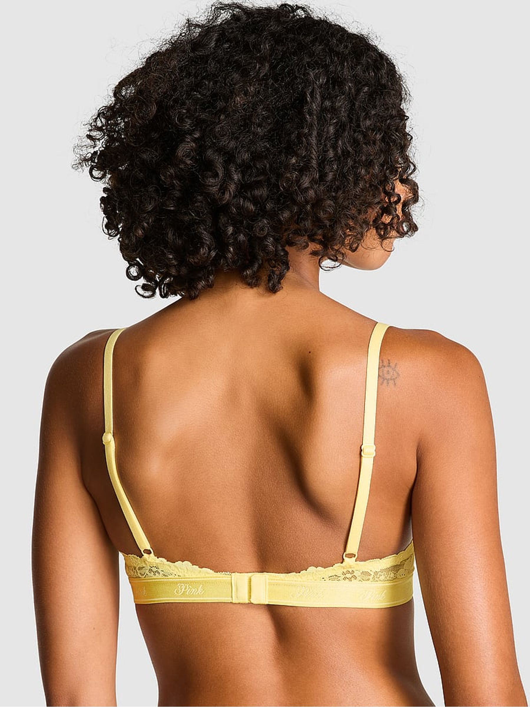 Mellow Yellow Balcony Lace Push Up Bra